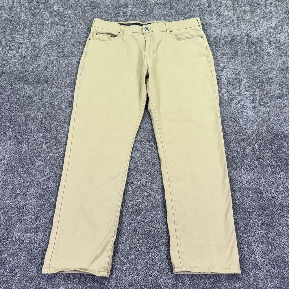 IRON CO. Pants Mens 38x30 Beige Chino Straight Stretch Casual City Pockets
